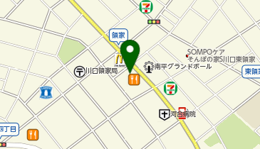 不二家 川口領家店の地図画像