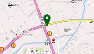 不二家 狭山根岸店の地図画像