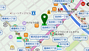 不二家 横浜センター店(仮設店舗)の地図画像