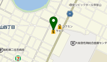 キリン堂 ライフ住吉店の地図画像