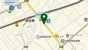 個別指導Axis 泉佐野校の地図画像