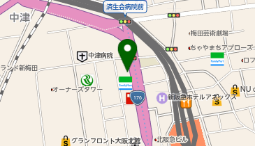 個別指導Axis 梅田校【難関受験専門館】の地図画像