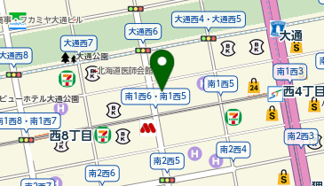 個別指導Axis 大通校の地図画像