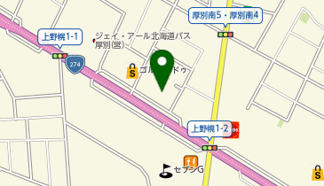 カラオケBanBan札幌厚別南店の地図画像