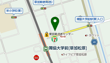 カラオケBanBan獨協大学前駅東口店の地図画像