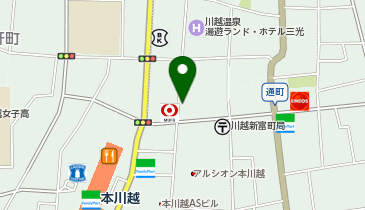 カラオケALL本川越店の地図画像