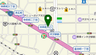 カラオケBanBan大分中央町店の地図画像