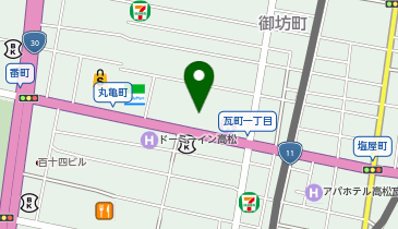 カラオケBanBan高松瓦町店の地図画像