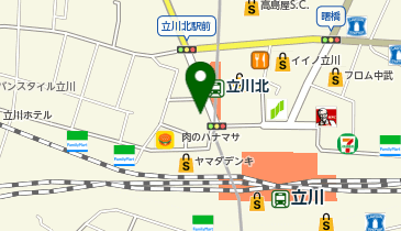 カラオケBanBan立川駅北口本店の地図画像