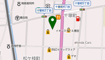 グリーンボックス 豊田店の地図画像