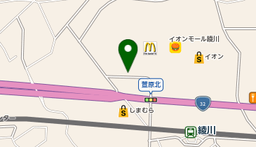 アスビー イオンモール綾川店の地図画像