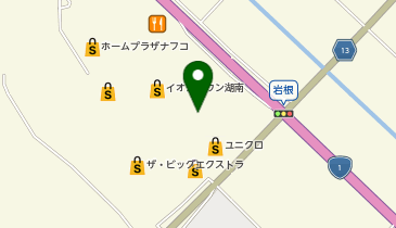 アスビーファム 湖南店の地図画像