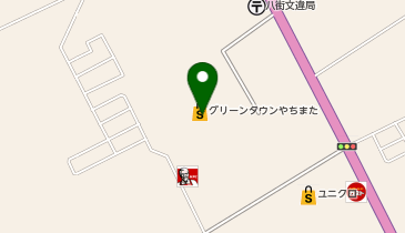 グリーンボックス 八街店の地図画像