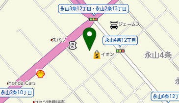 アスビーファム イオン永山店の地図画像