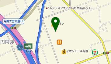 グリーンボックス 与野店の地図画像