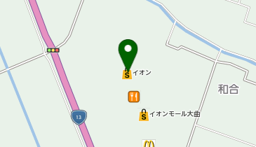 アスビー イオンモール大曲店の地図画像