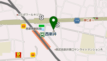 グリーンボックス 西新井店の地図画像