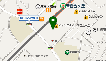 グリーンボックス 新百合ケ丘店の地図画像