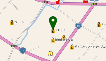 アスビーファム マルナカ白鳥店の地図画像