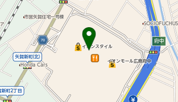 フェミニンカフェ イオンモール広島府中店の地図画像