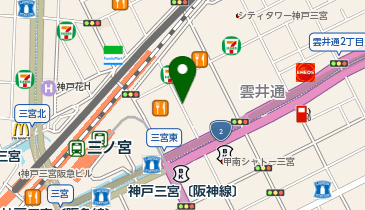 フェミニンカフェ 三宮オーパ2店の地図画像