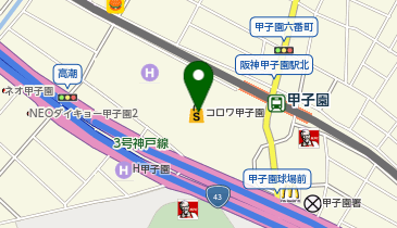 アスビーファム コロワ甲子園店の地図画像