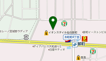 グリーンボックス 仙台卸町店の地図画像