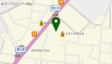 グリーンボックス 岡山青江店の地図画像