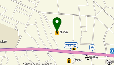 本家かまどや 北の森店の地図画像