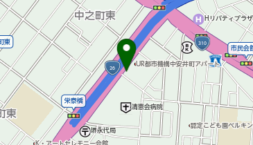 本家かまどや 安井町店の地図画像