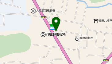 本家かまどや 羽曳野市役所前店の地図画像