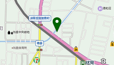 本家かまどや 深草店の地図画像
