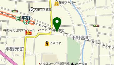 本家かまどや JR平野駅前店の地図画像