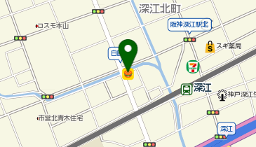 本家かまどや 深江北町店の地図画像