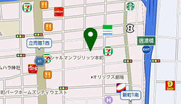 本家かまどや 立売堀1丁目店の地図画像