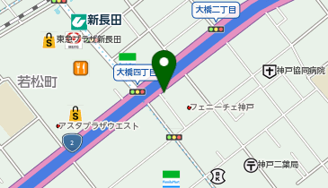 本家かまどや ルート長田店の地図画像