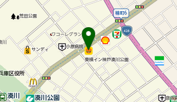 本家かまどや 楠六店の地図画像