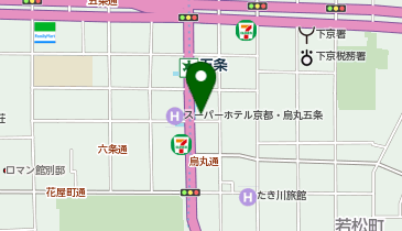 本家かまどや 烏丸五条店の地図画像