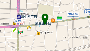 本家かまどや 蒲生店の地図画像