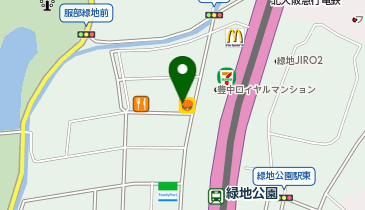 本家かまどや 緑地公園駅前店の地図画像