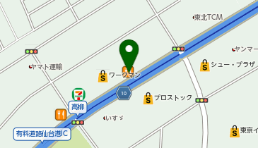 まいどおおきに食堂 まいどおおきに食堂仙台中野食堂の地図画像