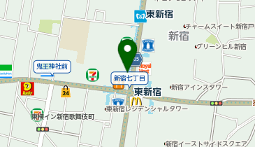 まいどおおきに食堂 まいどおおきに食堂東新宿食堂の地図画像