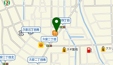まいどおおきに食堂 金沢久安食堂の地図画像