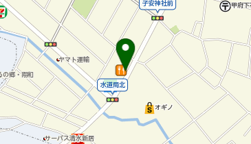 まいどおおきに食堂 まいどおおきに食堂甲府下石田食堂の地図画像