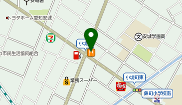 まいどおおきに食堂 まいどおおきに食堂安城小堤食堂の地図画像