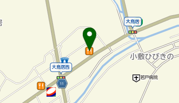 まいどおおきに食堂 若松ひびきの食堂の地図画像