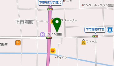 まいどおおきに食堂 まいどおおきに食堂豊田下市場食堂の地図画像