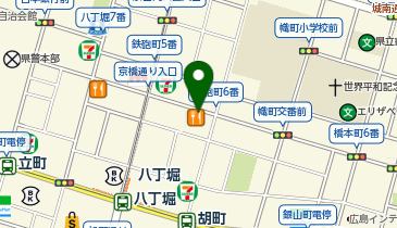 まいどおおきに食堂 まいどおおきに食堂広島八丁堀食堂の地図画像