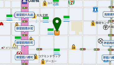 まいどおおきに食堂 心斎橋食堂の地図画像