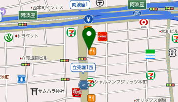 まいどおおきに食堂 阿波座食堂の地図画像